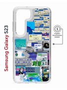 Чехол-накладка Samsung Galaxy S23 (634253) Kruche PRINT Ok But Not