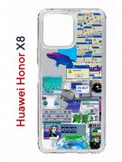 Чехол-накладка Huawei Honor X8 4G (638517) Kruche PRINT Ok But Not