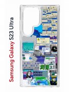 Чехол-накладка Samsung Galaxy S23 Ultra (638515) Kruche PRINT Ok But Not