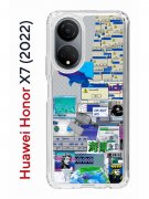 Чехол-накладка Huawei Honor X7  (638390) Kruche PRINT Ok But Not