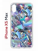 Чехол-накладка Apple iPhone XS Max (580655) Kruche PRINT Plastic Fantastic