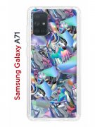 Чехол-накладка Samsung Galaxy A71 (582679) Kruche PRINT Plastic Fantastic
