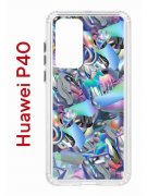 Чехол-накладка Huawei P40 (583862) Kruche PRINT Plastic Fantastic