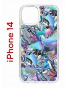 Чехол-накладка Apple iPhone 14  (625957) Kruche PRINT Plastic Fantastic