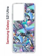 Чехол-накладка Samsung Galaxy S21 Ultra (594675) Kruche PRINT Plastic Fantastic