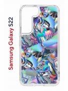 Чехол-накладка Samsung Galaxy S22 (610633) Kruche PRINT Plastic Fantastic