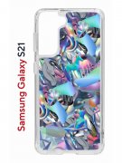 Чехол-накладка Samsung Galaxy S21 (594685) Kruche PRINT Plastic Fantastic