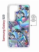 Чехол-накладка Samsung Galaxy S23 (634253) Kruche PRINT Plastic Fantastic