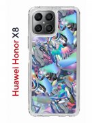 Чехол-накладка Huawei Honor X8 4G (638517) Kruche PRINT Plastic Fantastic