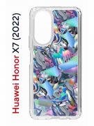 Чехол-накладка Huawei Honor X7  (638390) Kruche PRINT Plastic Fantastic