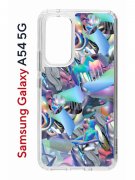 Чехол-накладка Samsung Galaxy A54 5G (638391) Kruche PRINT Plastic Fantastic
