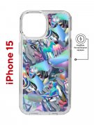 Чехол-накладка Apple iPhone 15 (641584) Kruche PRINT Plastic Fantastic