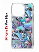 Чехол-накладка Apple iPhone 15 Pro Max (641577) Kruche PRINT Plastic Fantastic