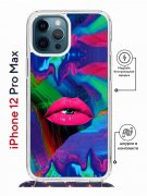 Чехол-накладка Apple iPhone 12 Pro Max (598924) Kruche PRINT Poison Lips