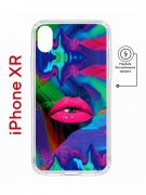 Чехол-накладка Apple iPhone XR (598897) Kruche PRINT Poison Lips