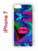 Чехол-накладка Apple iPhone 7 (580667) Kruche PRINT Poison Lips