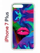Чехол-накладка Apple iPhone 7 Plus (580664) Kruche PRINT Poison Lips