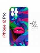Чехол-накладка Apple iPhone 12 Pro (610612) Kruche PRINT Poison Lips