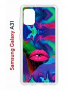 Чехол-накладка Samsung Galaxy A31 (587679) Kruche PRINT Poison Lips