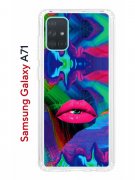 Чехол-накладка Samsung Galaxy A71 (582679) Kruche PRINT Poison Lips