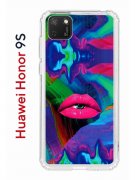 Чехол-накладка Huawei Honor 9S  (588929) Kruche PRINT Poison Lips