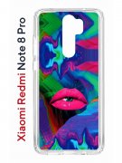 Чехол-накладка Xiaomi Redmi Note 8 Pro (585138) Kruche PRINT Poison Lips
