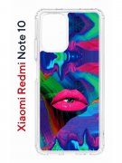 Чехол-накладка Xiaomi Redmi Note 10 (596589) Kruche PRINT Poison Lips