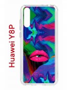 Чехол-накладка Huawei Y8P (588945) Kruche PRINT Poison Lips