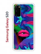 Чехол-накладка Samsung Galaxy S20 (582682) Kruche PRINT Poison Lips