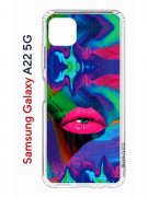 Чехол-накладка Samsung Galaxy A22 5G (625952) Kruche PRINT Poison Lips