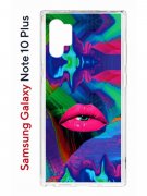 Чехол-накладка Samsung Galaxy Note 10+ (580678) Kruche PRINT Poison Lips