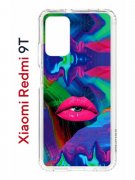 Чехол-накладка Xiaomi Redmi 9T (625951) Kruche PRINT Poison Lips