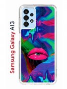 Чехол-накладка Samsung Galaxy A13 (630896) Kruche PRINT Poison Lips