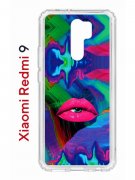 Чехол-накладка Xiaomi Redmi 9 (588934) Kruche PRINT Poison Lips