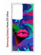 Чехол-накладка Samsung Galaxy Note 20 Ultra (588944) Kruche PRINT Poison Lips