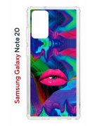 Чехол-накладка Samsung Galaxy Note 20 (588938) Kruche PRINT Poison Lips