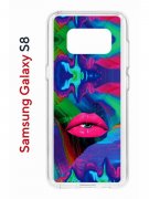 Чехол-накладка Samsung Galaxy S8 (583853) Kruche PRINT Poison Lips