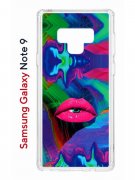 Чехол-накладка Samsung Galaxy Note 9 (591402) Kruche PRINT Poison Lips
