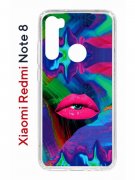 Чехол-накладка Xiaomi Redmi Note 8  (580659) Kruche PRINT Poison Lips