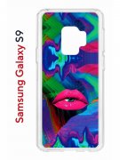 Чехол-накладка Samsung Galaxy S9  (580669) Kruche PRINT Poison Lips