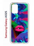 Чехол-накладка Samsung Galaxy A02s (594636) Kruche PRINT Poison Lips