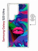 Чехол-накладка Samsung Galaxy S23 Ultra (634255) Kruche PRINT Poison Lips