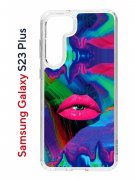 Чехол-накладка Samsung Galaxy S23 Plus (638514) Kruche PRINT Poison Lips