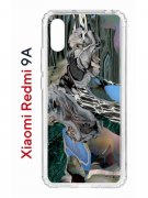 Чехол-накладка Xiaomi Redmi 9A (588935) Kruche PRINT Опал Малахит Дерево