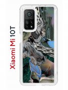 Чехол-накладка Xiaomi Mi 10T (593946) Kruche PRINT Опал Малахит Дерево