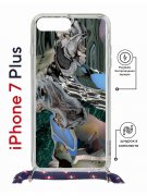 Чехол-накладка Apple iPhone 7 Plus (626142) Kruche PRINT Опал Малахит Дерево