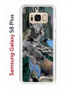 Чехол-накладка Samsung Galaxy S8 Plus (580672) Kruche PRINT Опал Малахит Дерево