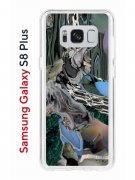 Чехол-накладка Samsung Galaxy S8 Plus (580672) Kruche PRINT Опал Малахит Дерево