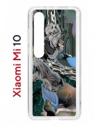 Чехол-накладка Xiaomi Mi 10 (593959) Kruche PRINT Опал Малахит Дерево