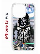 Чехол-накладка Apple iPhone 13 Pro (606543) Kruche PRINT Черное Море